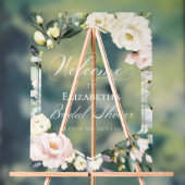 Grünes Brautparty Begrüßung Akryllisches Zeichen Acrylschild (Neutral)