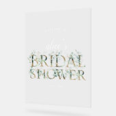 Grünes Brautparty Begrüßung Akryllisches Zeichen Acrylschild (Winkel)