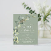 Grünes Brautparty des QR-Kodex Eukalyptus (Stehend Vorderseite)