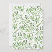 Grünes Brautparty Einladung (Rückseite)