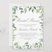 Grünes Brautparty Einladung (Vorderseite)