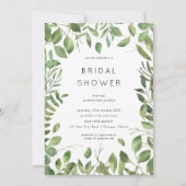Grünes Brautparty Einladung (Vorderseite)