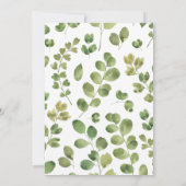 Grünes Brautparty Einladung (Rückseite)