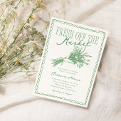 Grünes Brautparty für den Markt Einladung