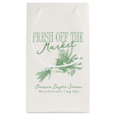 Grünes Brautparty für den Markt Kleine Geschenktüte (Rückseite)
