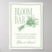 Grünes Brautparty für den Markt Poster (Vorne)