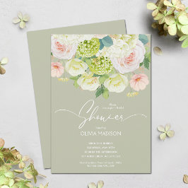 Grünes Brautparty für die Blumenpracht Einladung