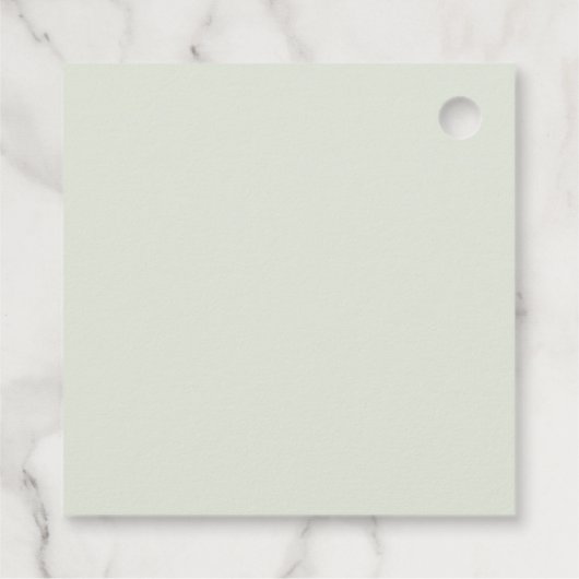 Grünes Brautparty Geschenkanhänger (Rückseite)