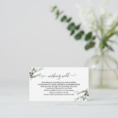 Grünes Brautparty, gut einsetzen Begleitkarte (Stehend Vorderseite)