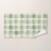 Grünes Brautparty in der Landwirtschaft Kariert Badhandtuch Set (Handtuch)