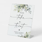 Grünes Brautparty Leckerei Zeichen nehmen Sockelschild (Vorderseite)