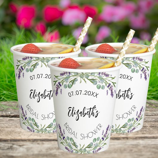 Grünes Brautparty Pappbecher