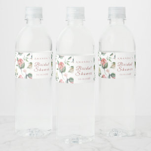 Grünes Brautparty Wasser Flasche Etikett