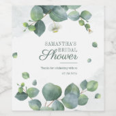 Grünes Brautparty Weinetikett (Einzelnes Label)