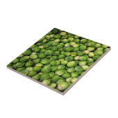 Grünes Brüsseler Gemüsemuster Fliese (Seite)