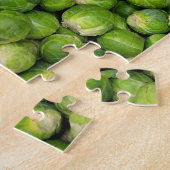 Grünes Brüsseler Gemüsemuster Puzzle (Seite)