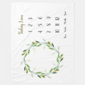 Grünes Buch Baby 1 Jahr Meilenstein Fleece Bla (Vorderseite)