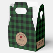 Grünes Buffalo Kariert gebackene Geschenke mit Zut Geschenkschachtel (Geöffnet)
