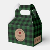 Grünes Buffalo Kariert gebackene Geschenke mit Zut Geschenkschachtel (Vorderseite)