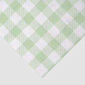 Grünes Büffel-Karo-Muster Seidenpapier (Ausschnitt)