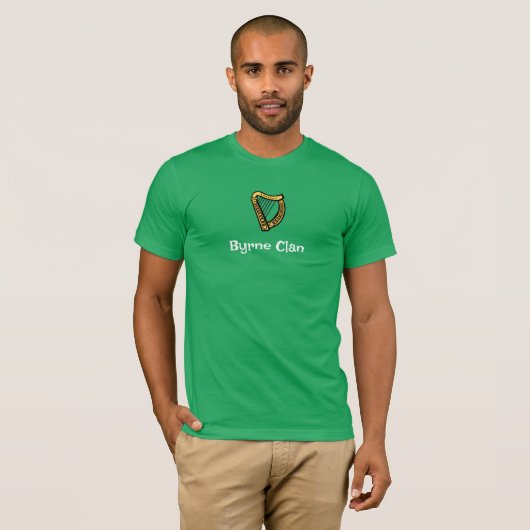 Grünes Byrne Clan T-Shirt (Vorne ganz)