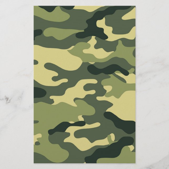 Grünes Camouflage-Schriftenpapier (Vorderseite)