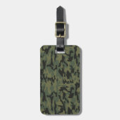 Grünes Camouflagemuster Gepäckanhänger (Vorderseite vertikal)