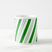 Grünes CandyCane Kaffeetasse (Mittel)