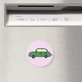 Grünes Cartoon-Auto Magnet (In Situ (Geschirrspüler))