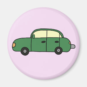 Grünes Cartoon-Auto Magnet