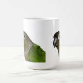 Grünes Cheeked Conure Kaffeetasse (Mittel)