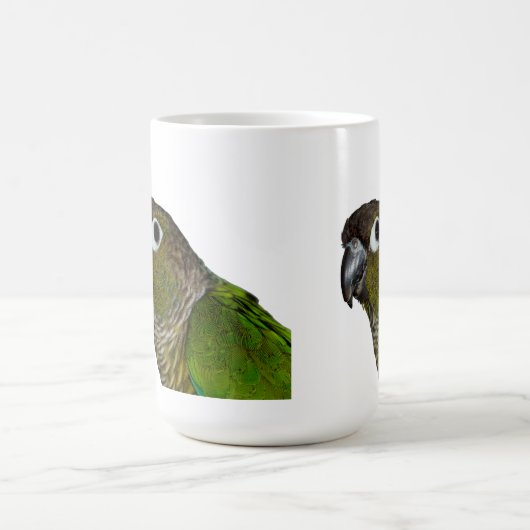 Grünes Cheeked Conure Kaffeetasse (Mittel)