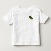 Grünes Cheeked Conure Kleinkind T-shirt (Vorderseite)