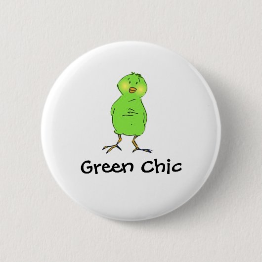 Grünes Chic Button (Vorderseite)