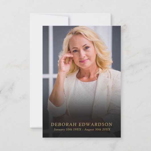 Grünes Christliches Foto Dankeskarte (Rückseite)