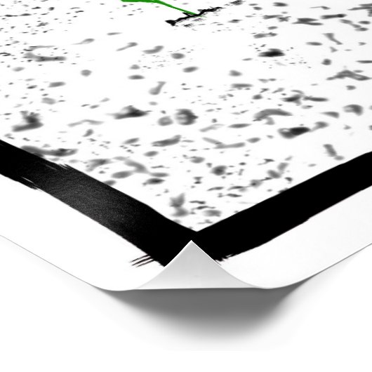 Grünes Comic Poster (Ecke)