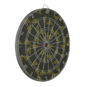 Grünes, cooles, einzigartiges, trendiges Dreiecke- Dartscheibe (Vorderseite Links)