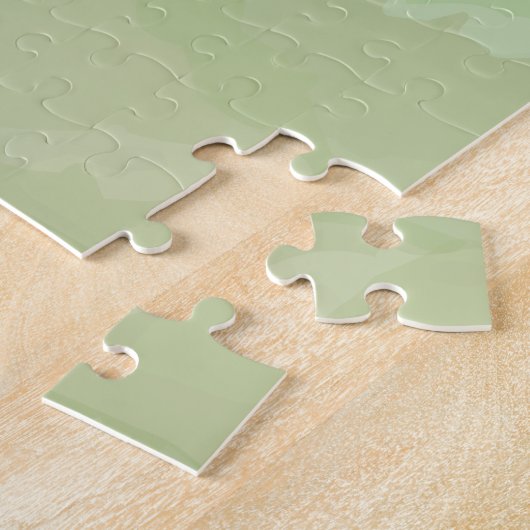 Grünes, cooles, trendiges abstraktes Muster Puzzle (Seite)