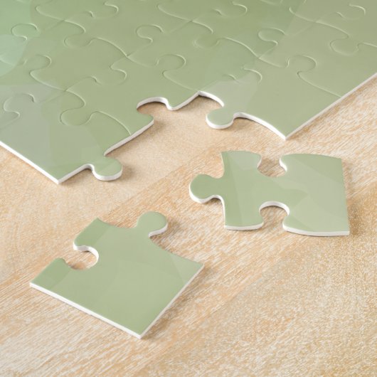 Grünes, cooles, trendiges abstraktes Muster Puzzle (Seite)