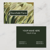 Grünes Cornfield-Pflanze Naturmuster Visitenkarte (Vorne/Hinten)