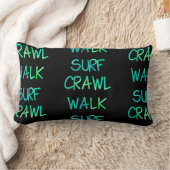 Grünes Crawl Walk Surf Lendenkissen (Decke)