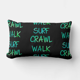 Grünes Crawl Walk Surf Lendenkissen