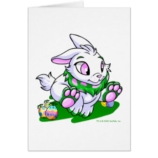 Grünes Cybunny, das durch neggs läuft