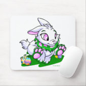 Grünes Cybunny, das durch neggs läuft Mousepad (Mit Mouse)
