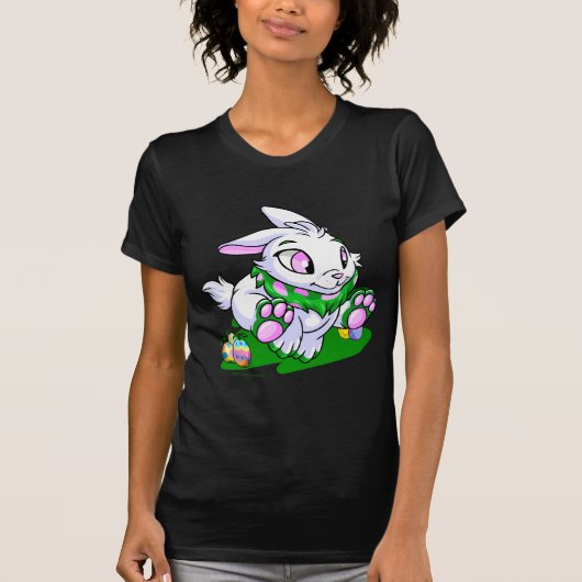 Grünes Cybunny, das durch neggs läuft T-Shirt (Vorderseite)