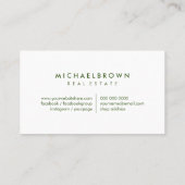 Grünes Dach Visitenkarte (Rückseite)