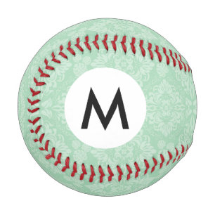 Grünes Damastmuster Baseball