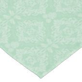 Grünes Damastmuster Tischdecke (Schrägansicht)