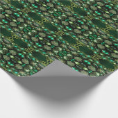 Grünes Dekorationspapier Geschenkpapier (Ecke)