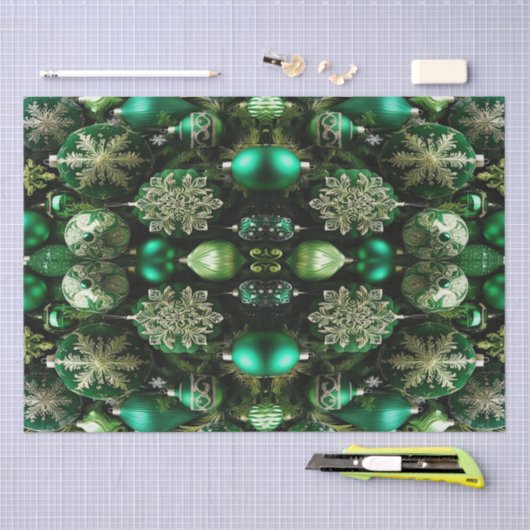 Grünes Dekorationspapier Seidenpapier (Handwerk)